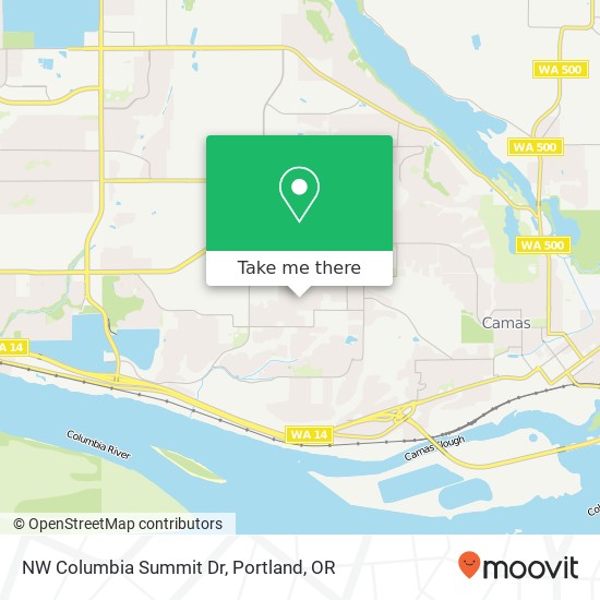 NW Columbia Summit Dr map