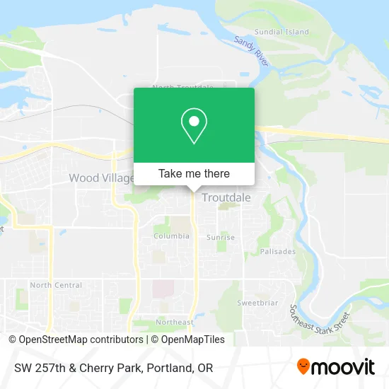 SW 257th & Cherry Park map
