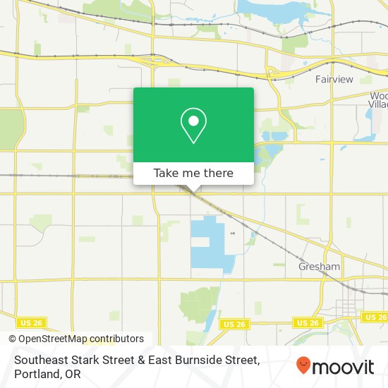 Southeast Stark Street & East Burnside Street map