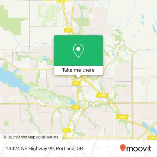 13324 NE Highway 99 map