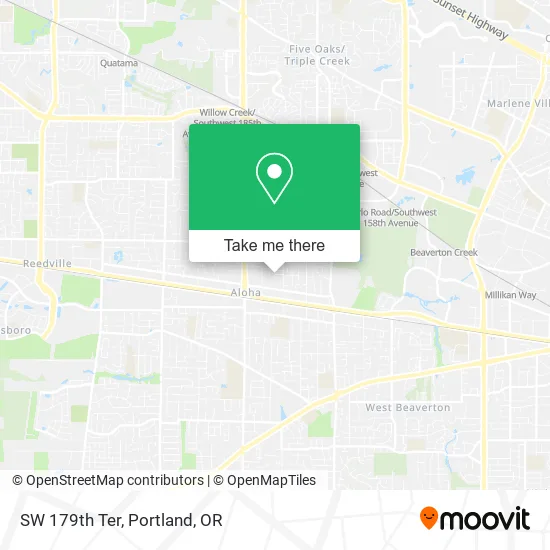SW 179th Ter map