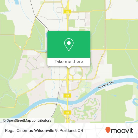 Mapa de Regal Cinemas Wilsonville 9
