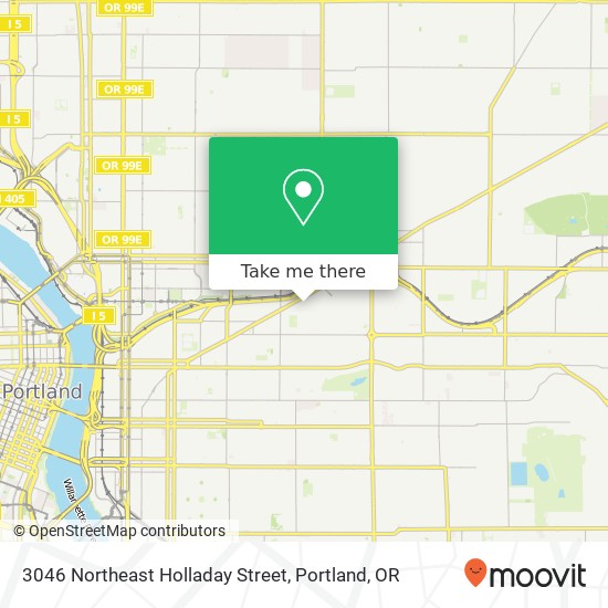 3046 Northeast Holladay Street map