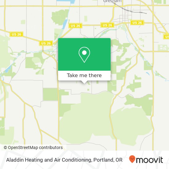 Mapa de Aladdin Heating and Air Conditioning
