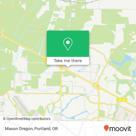 Mason Oregon map