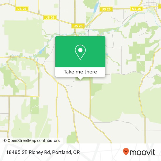 18485 SE Richey Rd map