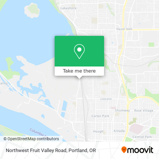 Northwest Fruit Valley Road map