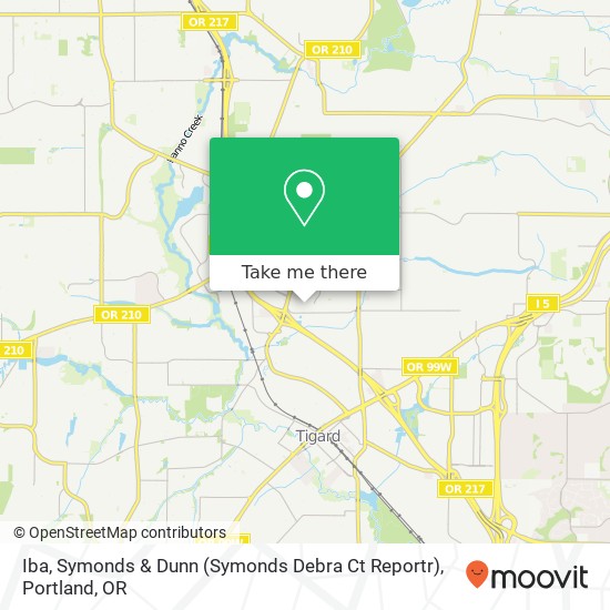 Iba, Symonds & Dunn (Symonds Debra Ct Reportr) map