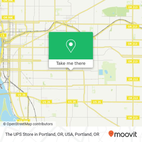 The UPS Store in Portland, OR, USA map