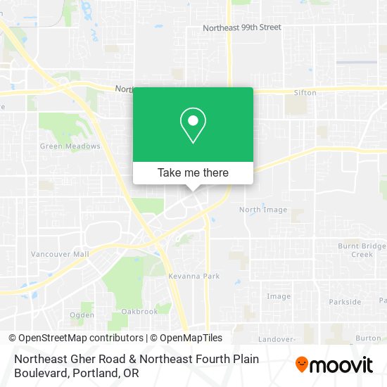 Northeast Gher Road & Northeast Fourth Plain Boulevard map