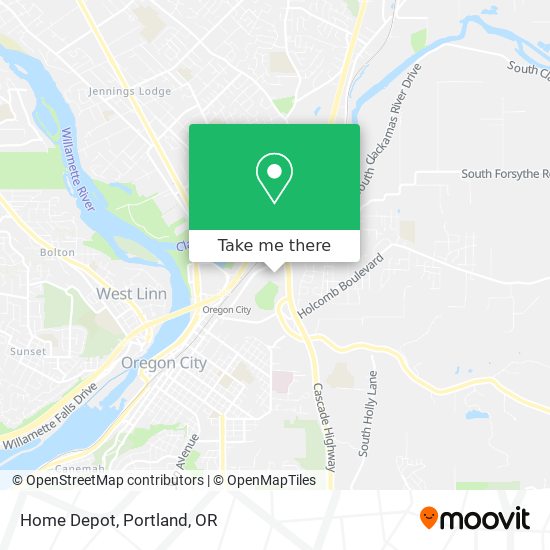 Mapa de Home Depot