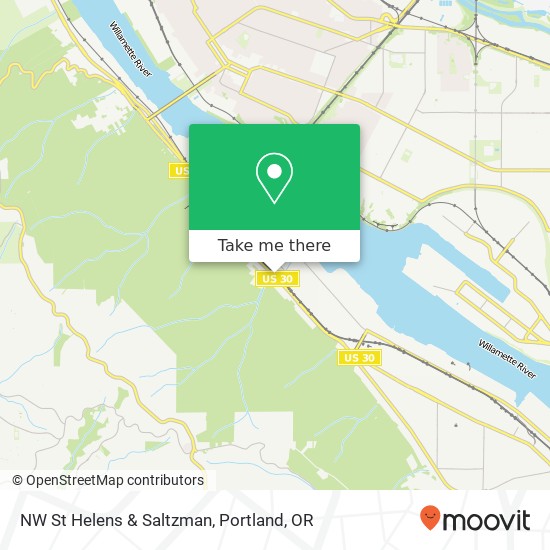 NW St Helens & Saltzman map