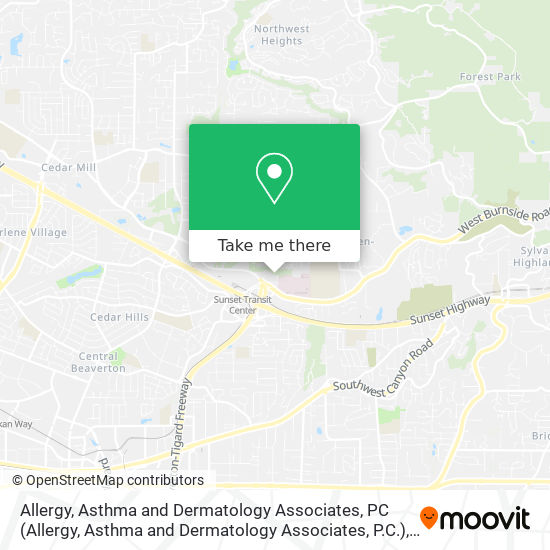 Mapa de Allergy, Asthma and Dermatology Associates, PC