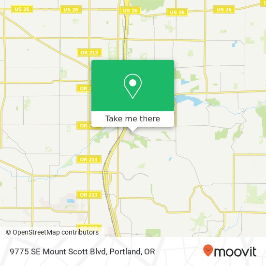 Mapa de 9775 SE Mount Scott Blvd