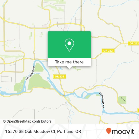 16570 SE Oak Meadow Ct map