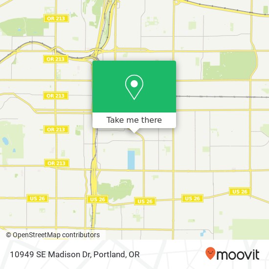 10949 SE Madison Dr map