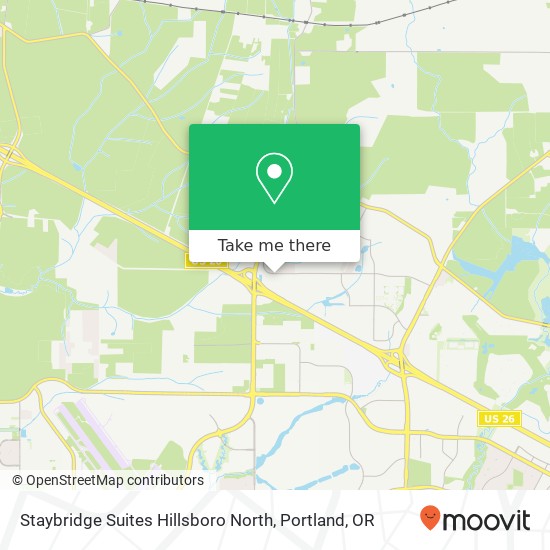 Mapa de Staybridge Suites Hillsboro North