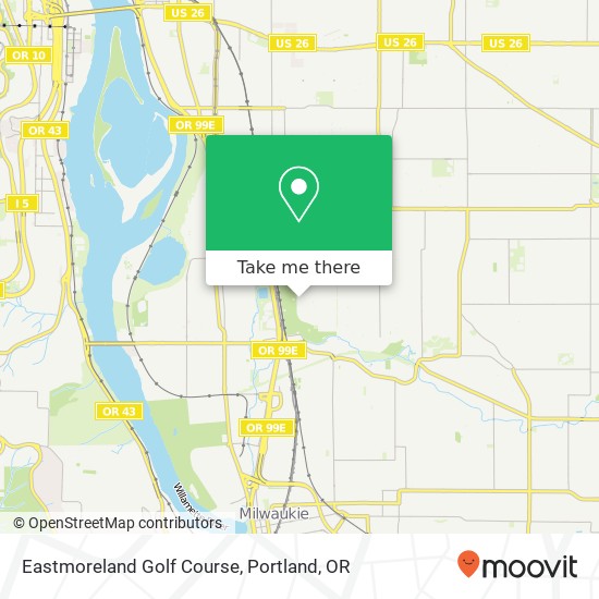 Eastmoreland Golf Course map