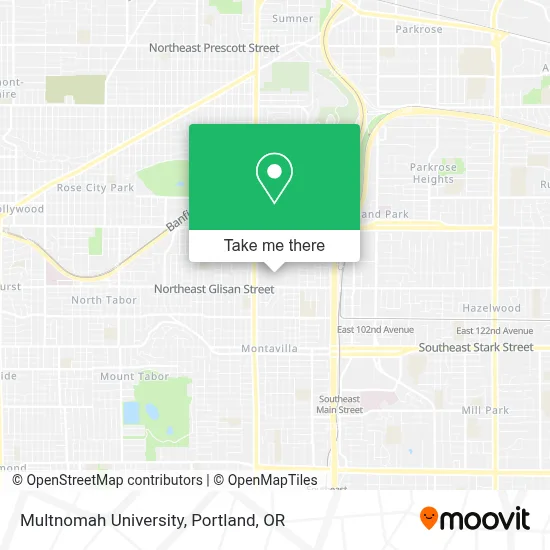 Multnomah University map