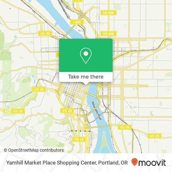 Mapa de Yamhill Market Place Shopping Center