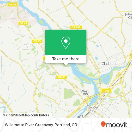 Willamette River Greenway map