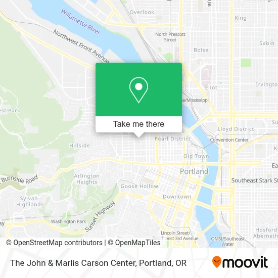 The John & Marlis Carson Center map