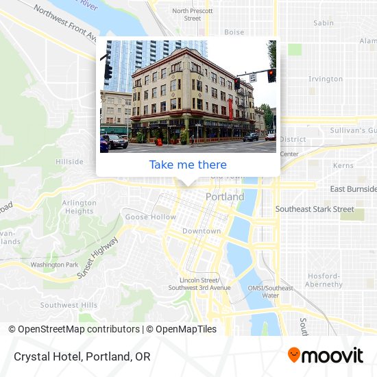 Crystal Hotel map