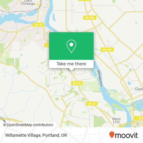 Willamette Village map