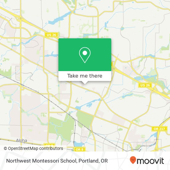 Northwest Montessori School map