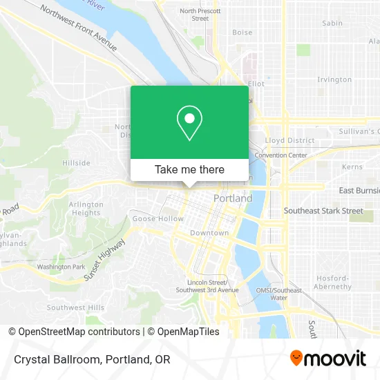 Crystal Ballroom map