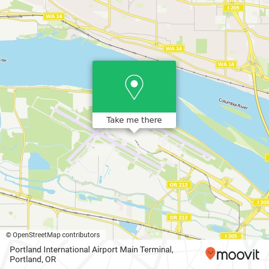 Portland International Airport Main Terminal map