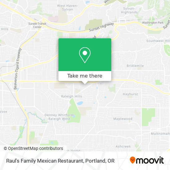 Mapa de Raul's Family Mexican Restaurant