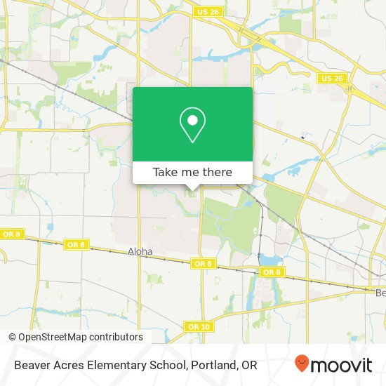Beaver Acres Elementary School map