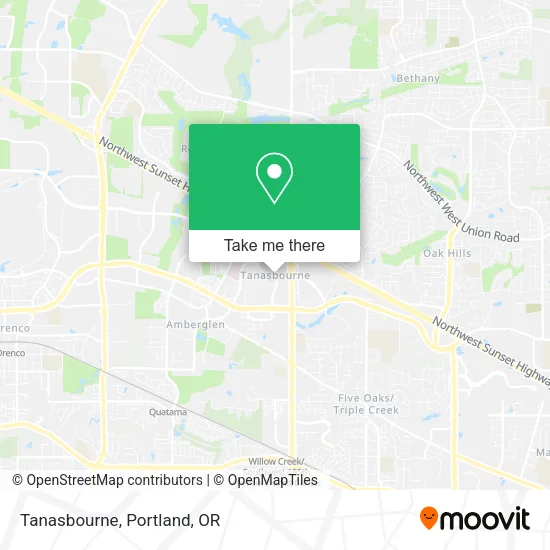 Tanasbourne map
