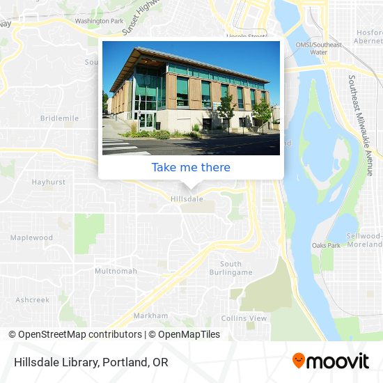 Hillsdale Library map