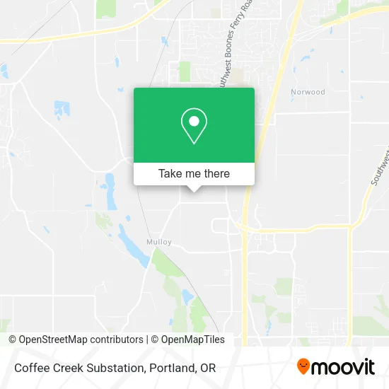 Mapa de Coffee Creek Substation