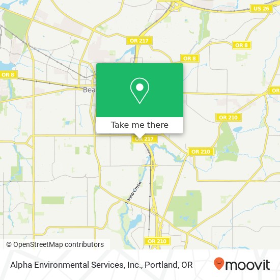 Mapa de Alpha Environmental Services, Inc.