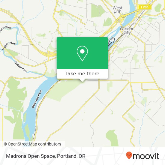 Madrona Open Space map