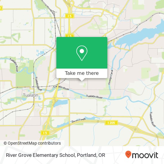River Grove Elementary School map