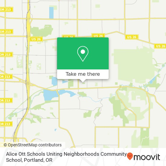 Alice Ott Schools Uniting Neighborhoods Community School map