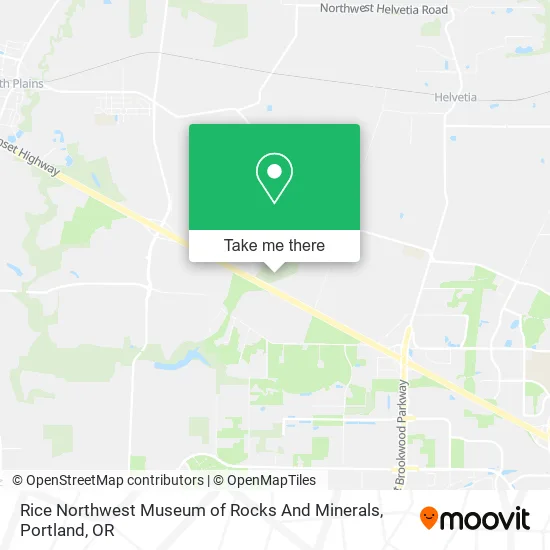 Rice Northwest Museum of Rocks And Minerals map