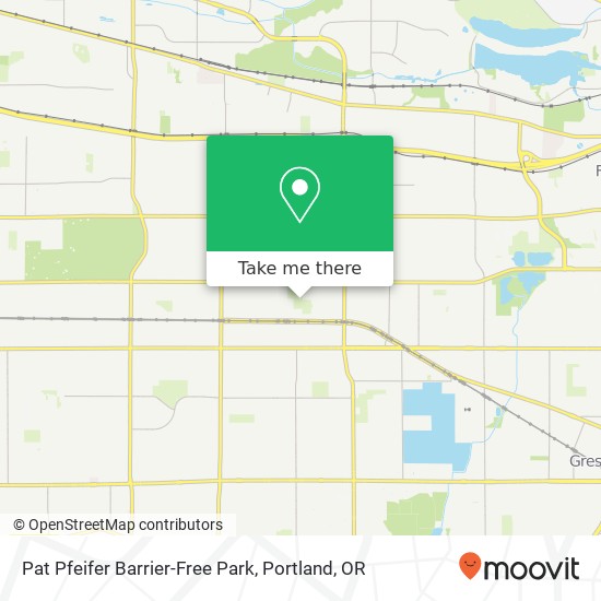 Mapa de Pat Pfeifer Barrier-Free Park