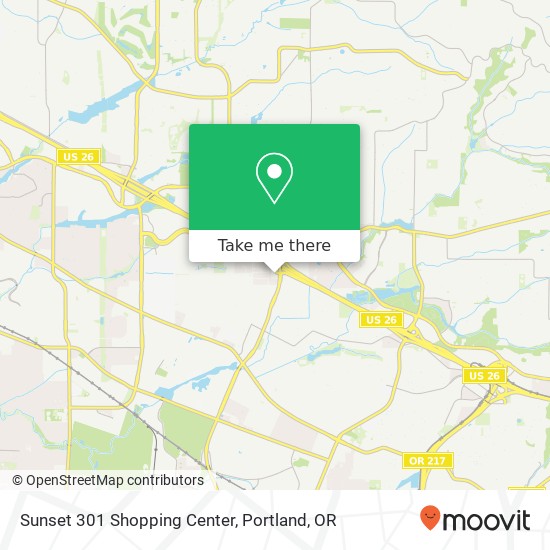 Sunset 301 Shopping Center map