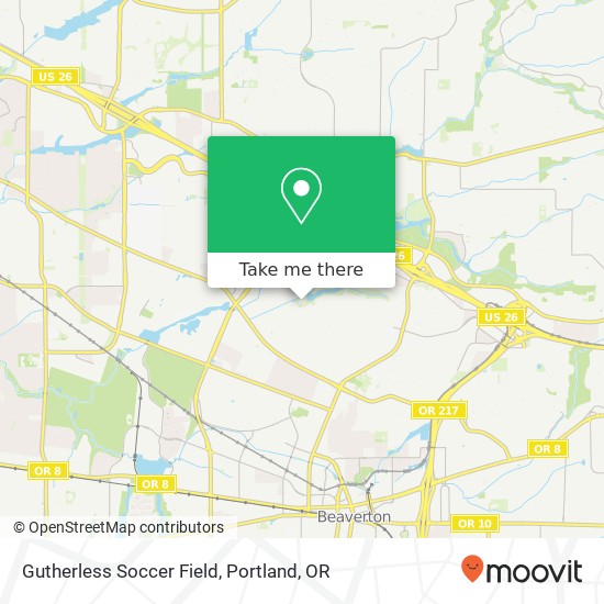 Gutherless Soccer Field map