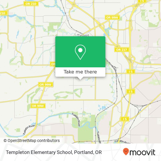 Mapa de Templeton Elementary School