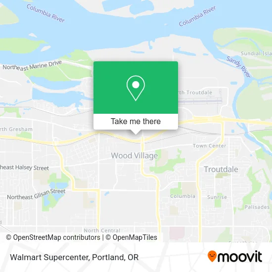Mapa de Walmart Supercenter