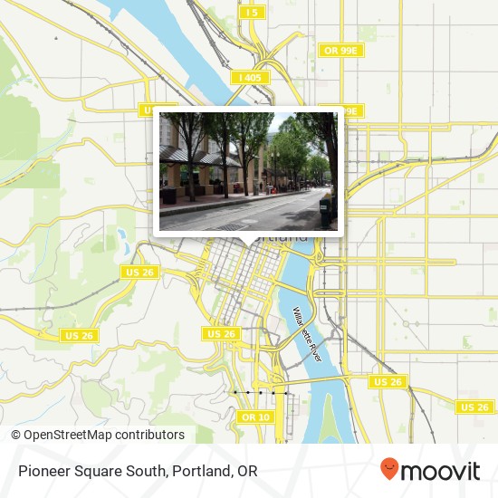 Pioneer Square South map