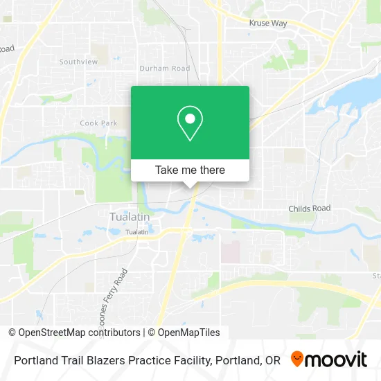 Portland Trail Blazers Practice Facility map
