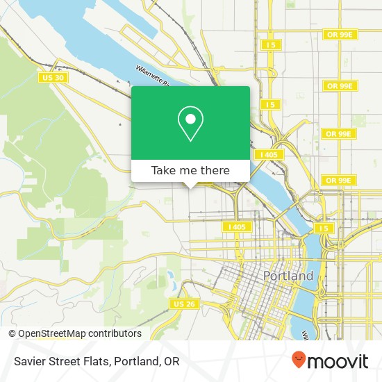 Mapa de Savier Street Flats
