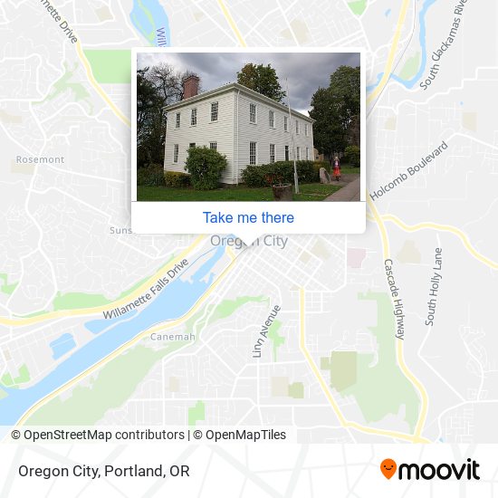 Oregon City map